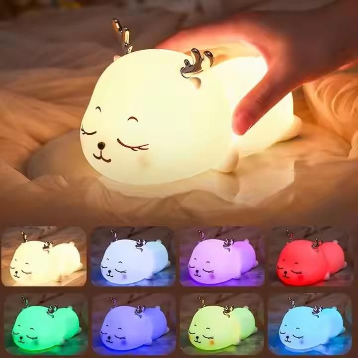 Adorable Deer Silicone Night Light
