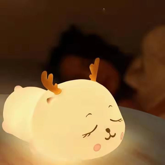 Adorable Deer Silicone Night Light