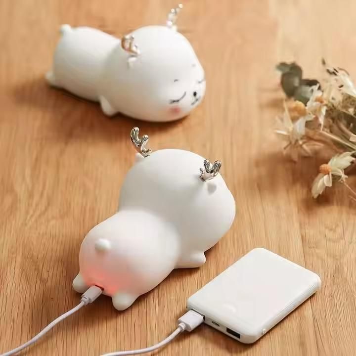 Adorable Deer Silicone Night Light