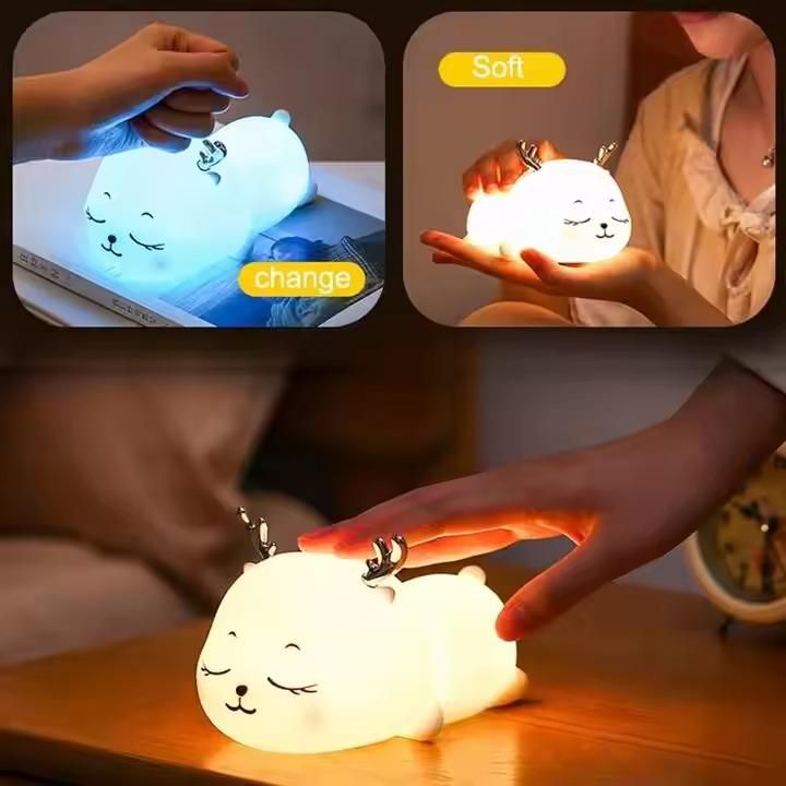 Adorable Deer Silicone Night Light