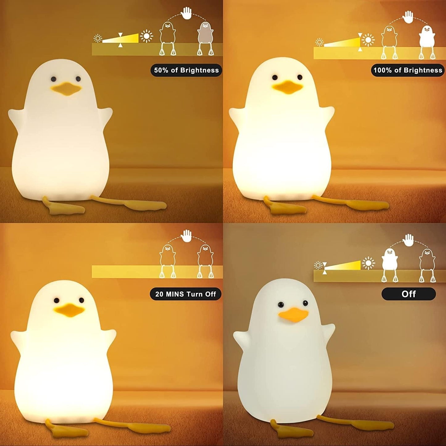 Duck Silicone Night Light – The Perfect Nursery Companion for Peaceful Nights