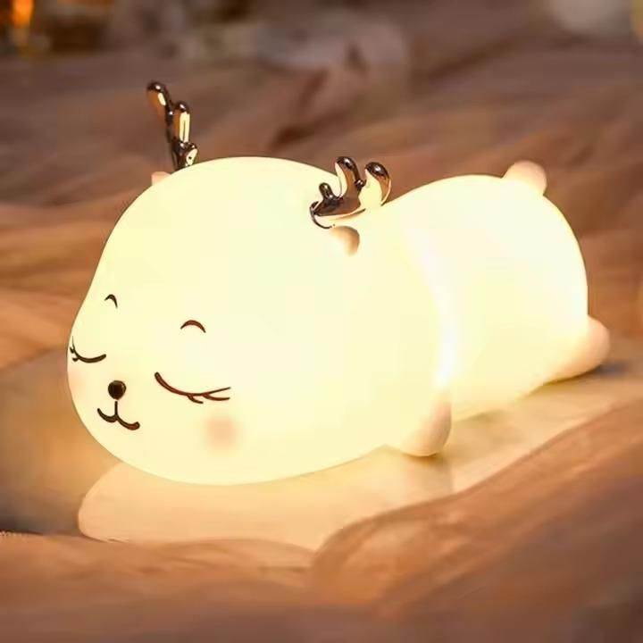 Adorable Deer Silicone Night Light