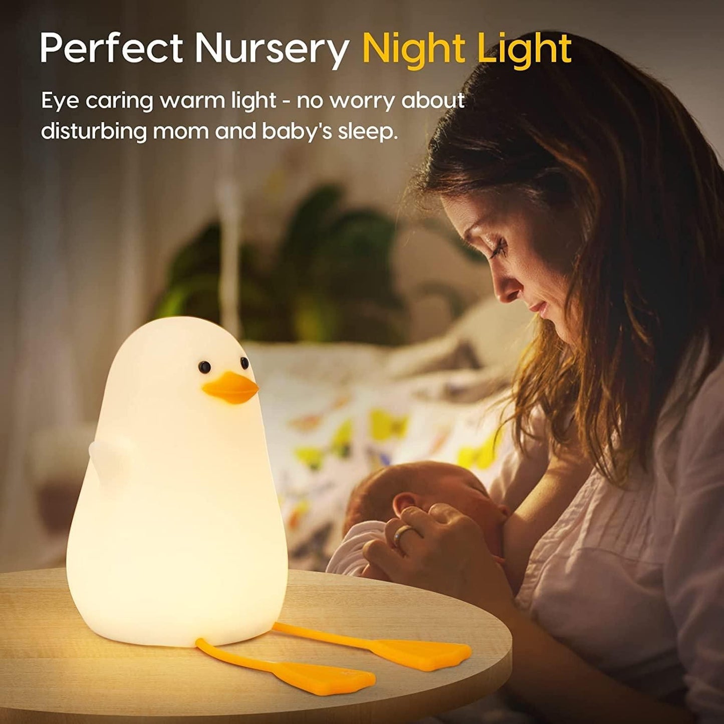 Duck Silicone Night Light – The Perfect Nursery Companion for Peaceful Nights